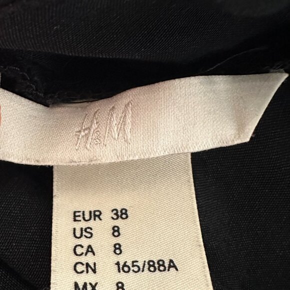 H&M – LONG BLACK LIGHTWEIGHT SHIRT DRESS - Picture 6 of 8